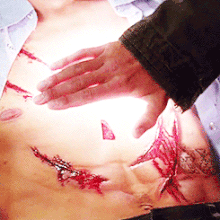 Gadreel heals castiel