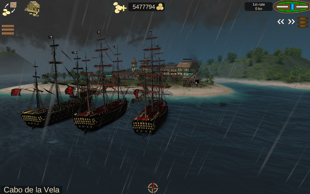 the pirate caribbean hunt attack town