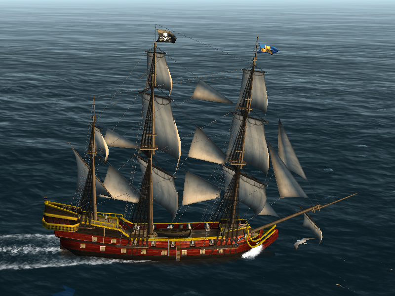 brigantine ship the pirate caribbean hunt
