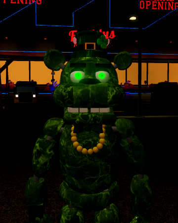 Shamrock Freddy The Pizzeria Rp Remastered Wiki Fandom - roblox the pizzeria roleplay remastered how to be big for tiny