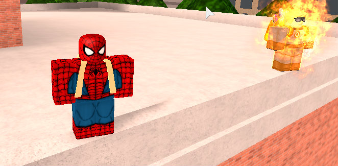 Spider Man And The Human Torch Tombstone S Tyranny The Roblox Marvel Omniverse Wiki Fandom - spider man head roblox