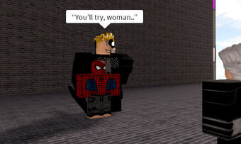 The Spectacular Spider Man Story The Roblox Marvel Omniverse Wiki Fandom - black suit spider man roblox