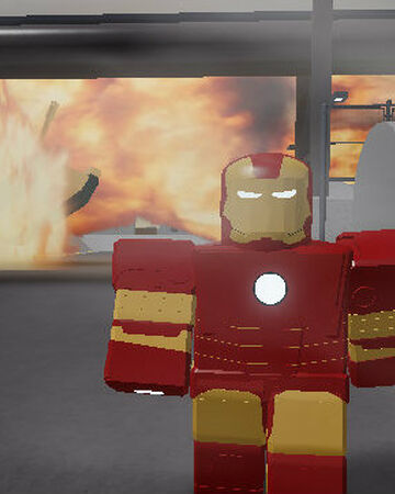 Roblox Iron Man Battles Black Suit Iron Man Old Timeline The Roblox Marvel Omniverse Wiki Fandom