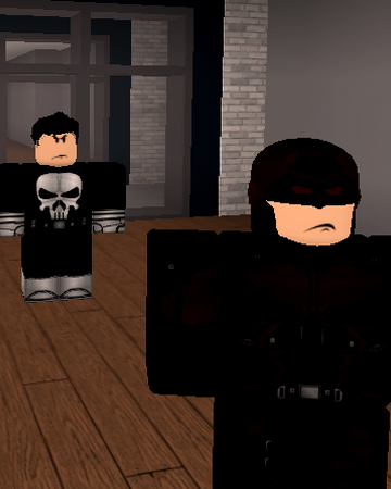 Daredevil Vs Punisher The Roblox Marvel Omniverse Wiki Fandom - male images of roblox characters