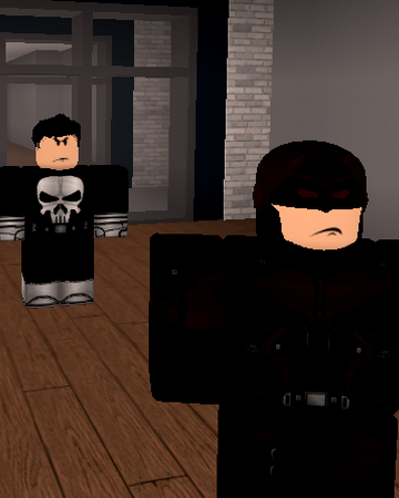 Daredevil Vs Punisher The Roblox Marvel Omniverse Wiki Fandom - roblox the streets thumbnail