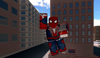 Spider Man The Roblox Marvel Omniverse Wiki Fandom - black suit spiderman face roblox