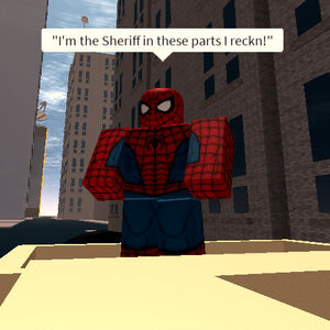 Spider Man The Roblox Marvel Omniverse Wiki Fandom - the amazing spider man suit damaged roblox