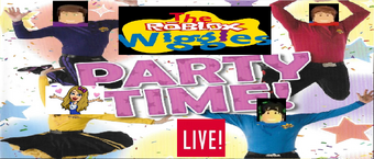 Party Time Live Soundtrack The Roblox Wiggles Wiki Fandom - the wiggles lets go dance live roblox