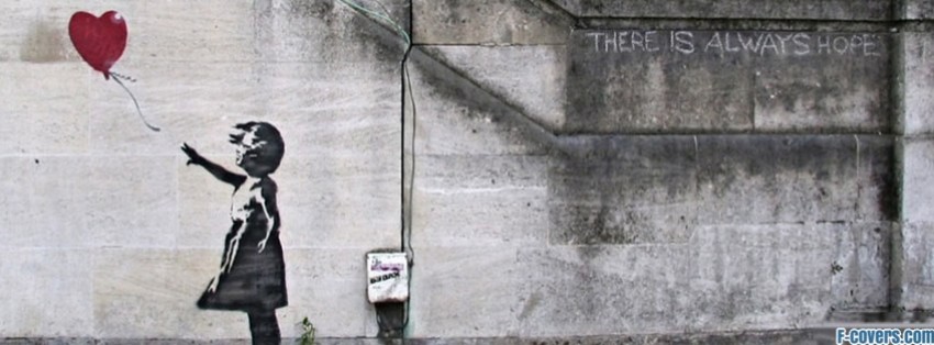 image banksy street art balloon heart facebook cover timeline