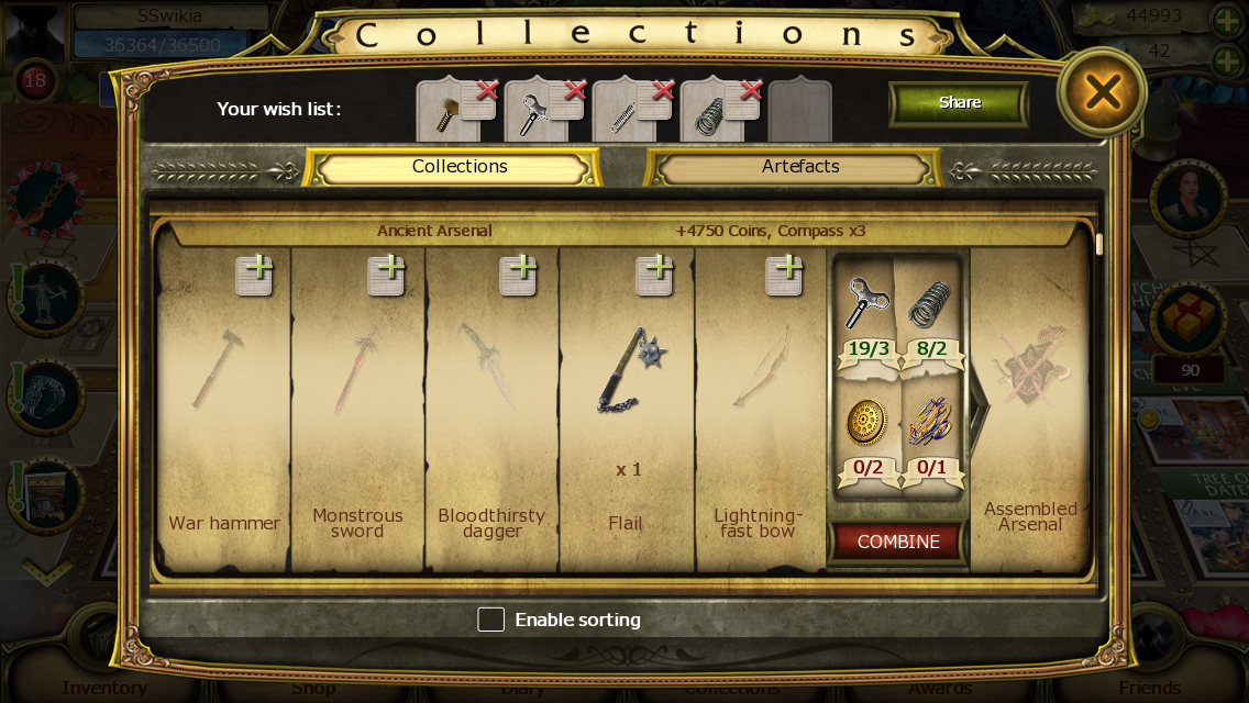 List of Collection Item Locations | The Secret Society - Hidden ...