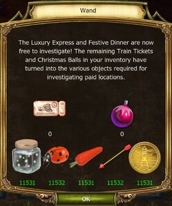 Winter's Tale Train Tickets Christmas Balls Conversion