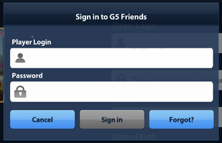 Sign in to G5 Friends