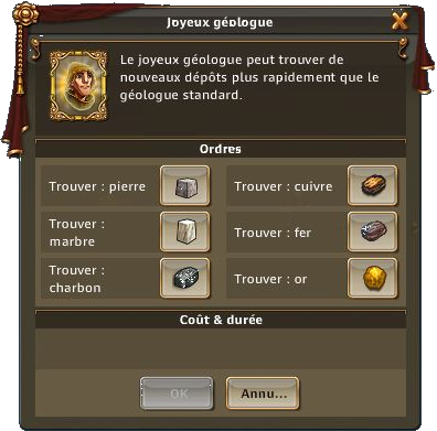 Panneau géologue