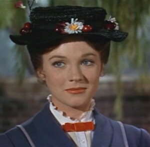 Julie Andrews as Mary Poppins