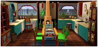 Store Content Travel World Style Sets Haute Hacienda Kitchen And Dining Room Compilation The Sims 3 Exchange Wiki Fandom