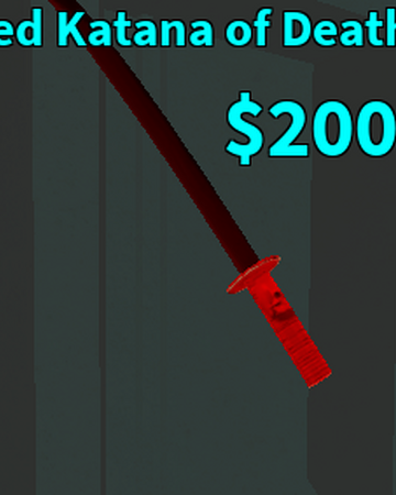 Red Katana Of Death The Stalker Reborn Roblox Wikia Fandom - cut sword roblox