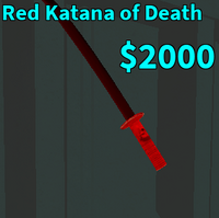 Red Katana Of Death The Stalker Reborn Roblox Wikia Fandom - red katana roblox