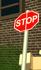 Stop Sign The Streets Roblox Wiki Fandom - sign in to roblox