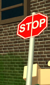 Stop Sign The Streets Roblox Wiki Fandom - sign in for roblox