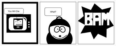 Exploding TV kills Cartman