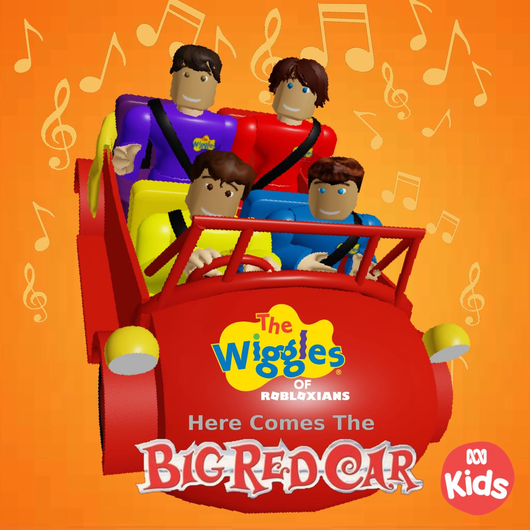 Here Comes the Big Red Car The Wiggles Of Robloxians