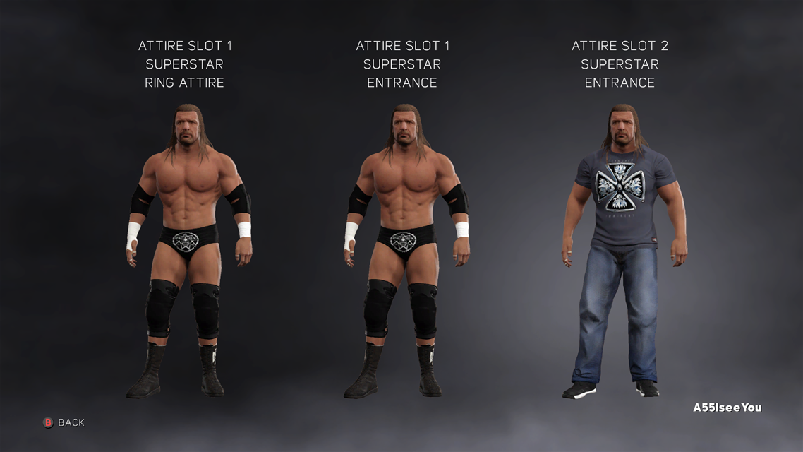 upload alrernate attires wwe 2k