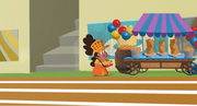 S2e17a backwards waffle chalet cart sign