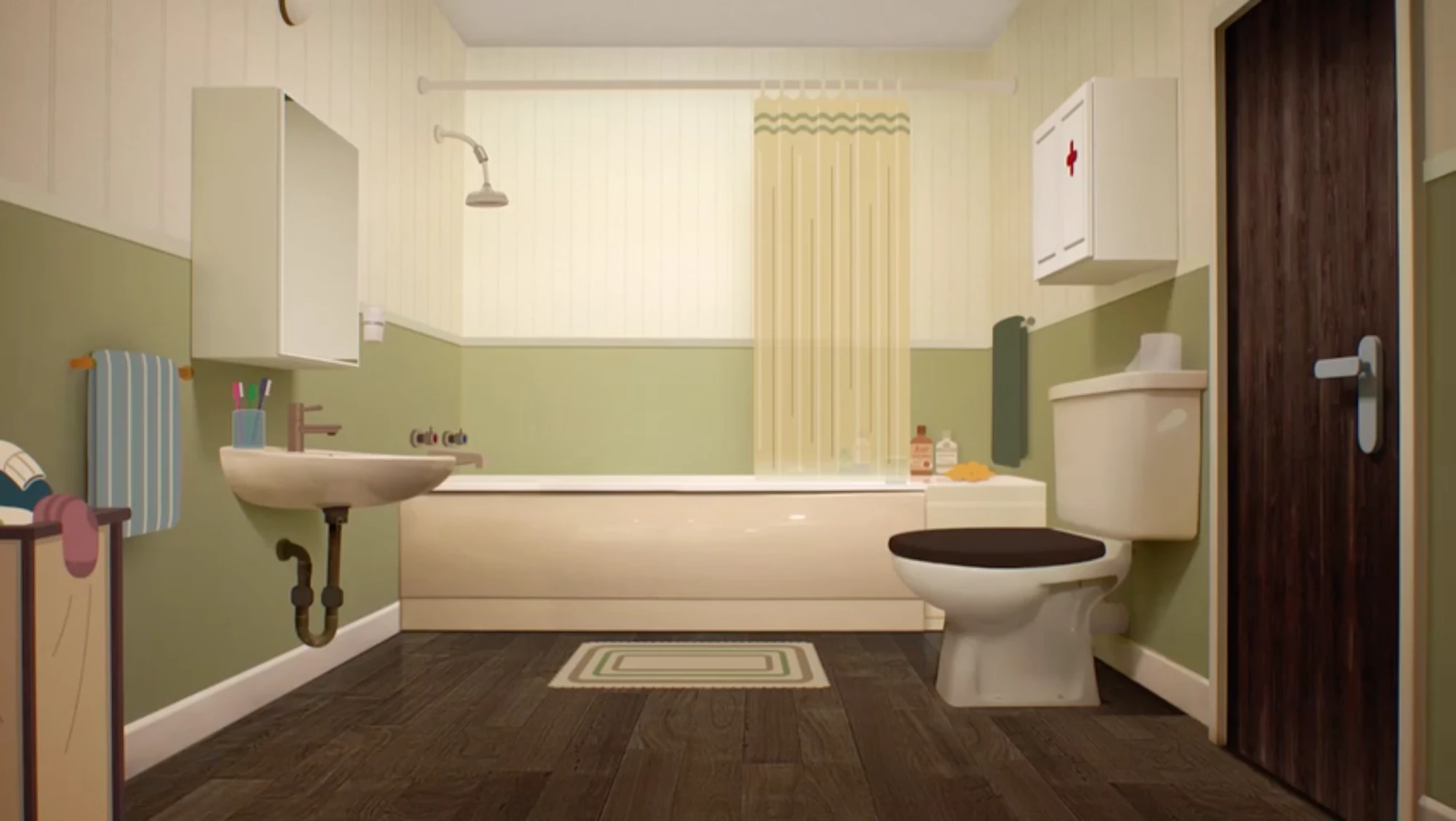 The Wattersons' bathroom The Amazing World of Gumball Wiki Fandom