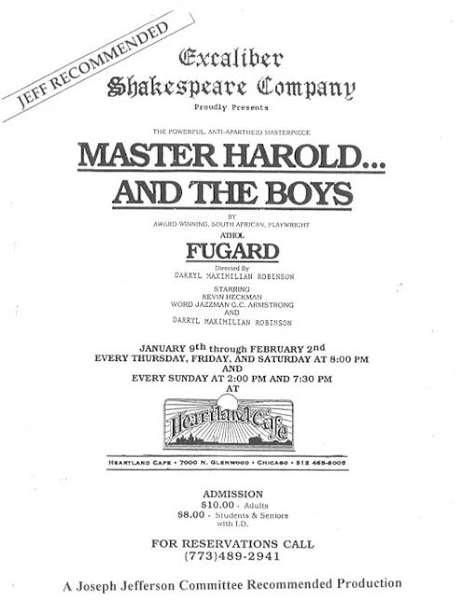 ESC Master Harold Poster.