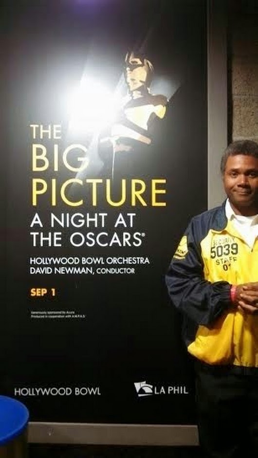 Darryl Maximilian Robinson has served numerous times as A Security Officer at The Historic Hollywood Bowl.