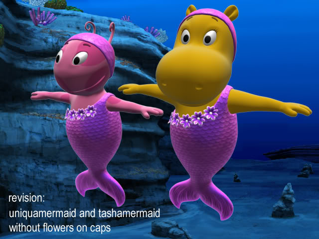 Image - The Backyardigans Mermaids Uniqua and Tasha Model ...