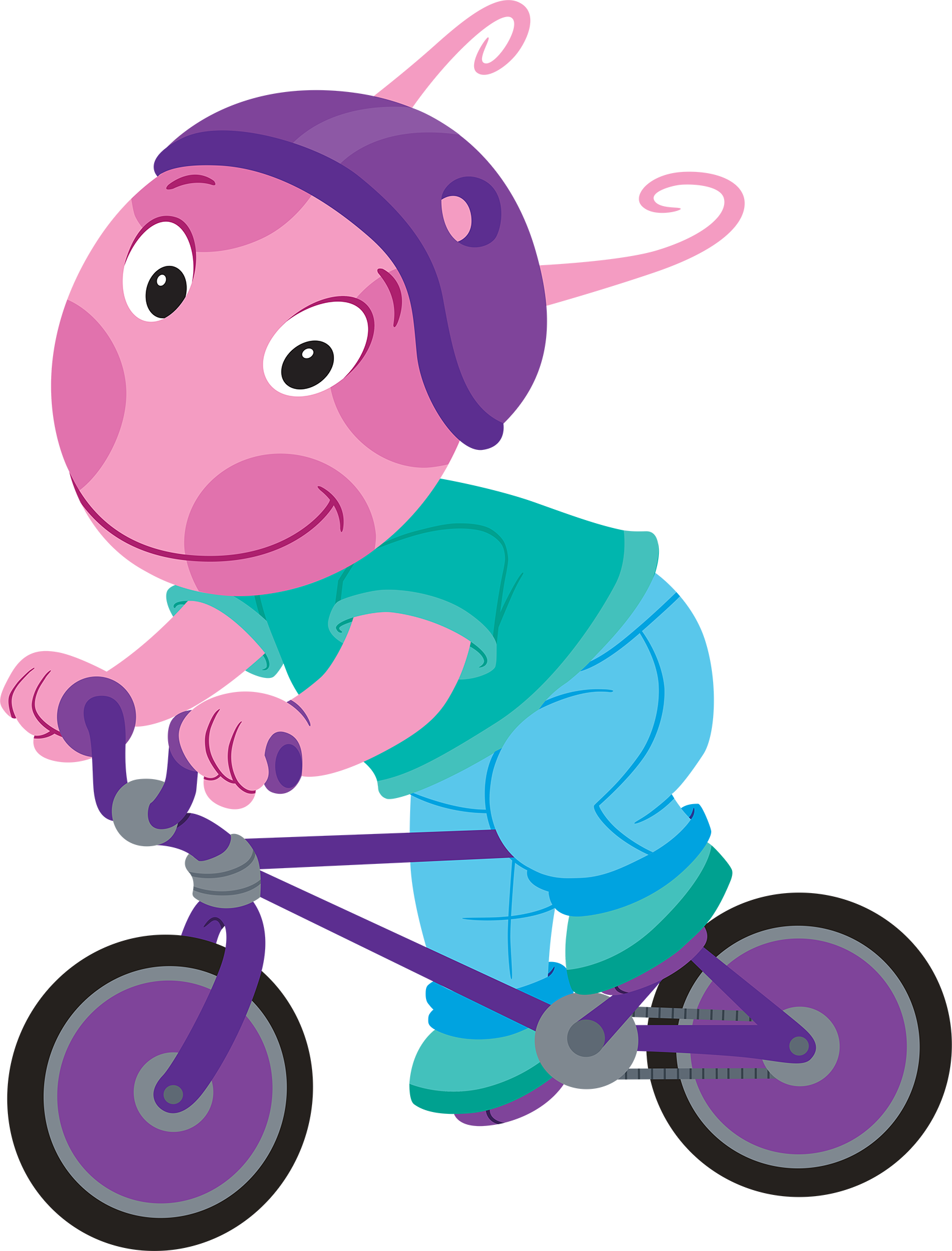 Image - The Backyardigans Sport-Tacular Uniqua on Bicycle.png | The ...
