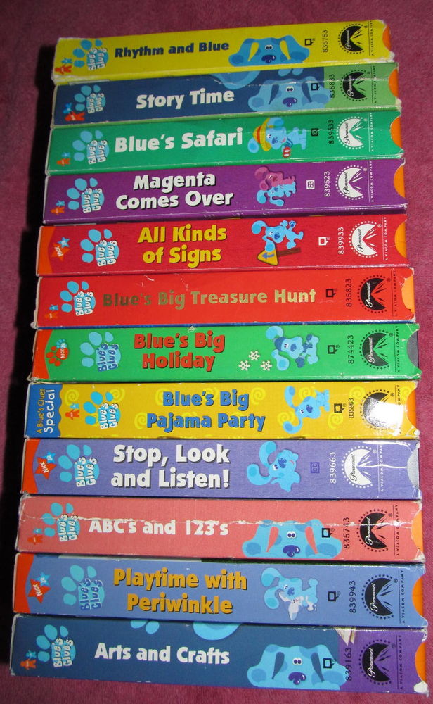 All Of My Blues Clues Vhs And Dvds Youtube - Gambaran