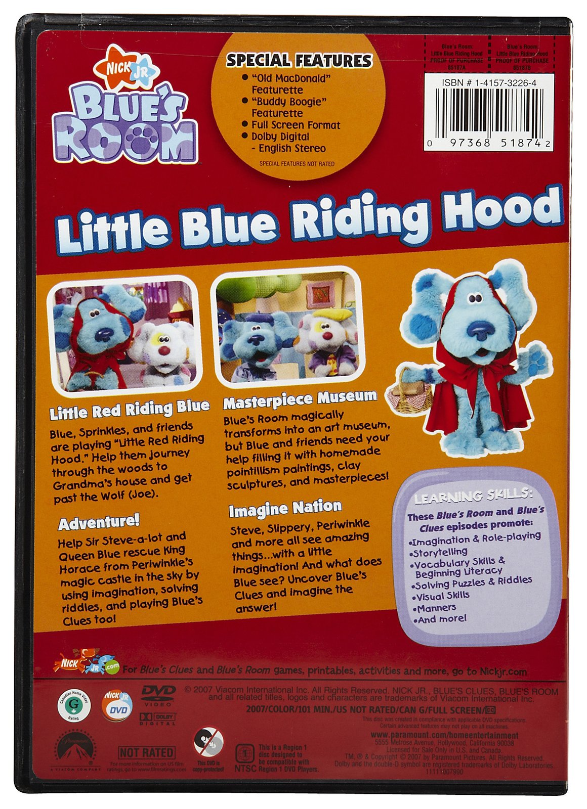 Little Blue Riding Hood Dvd S Clues Wiki Fandom Ed Brlbrhdvdbc
