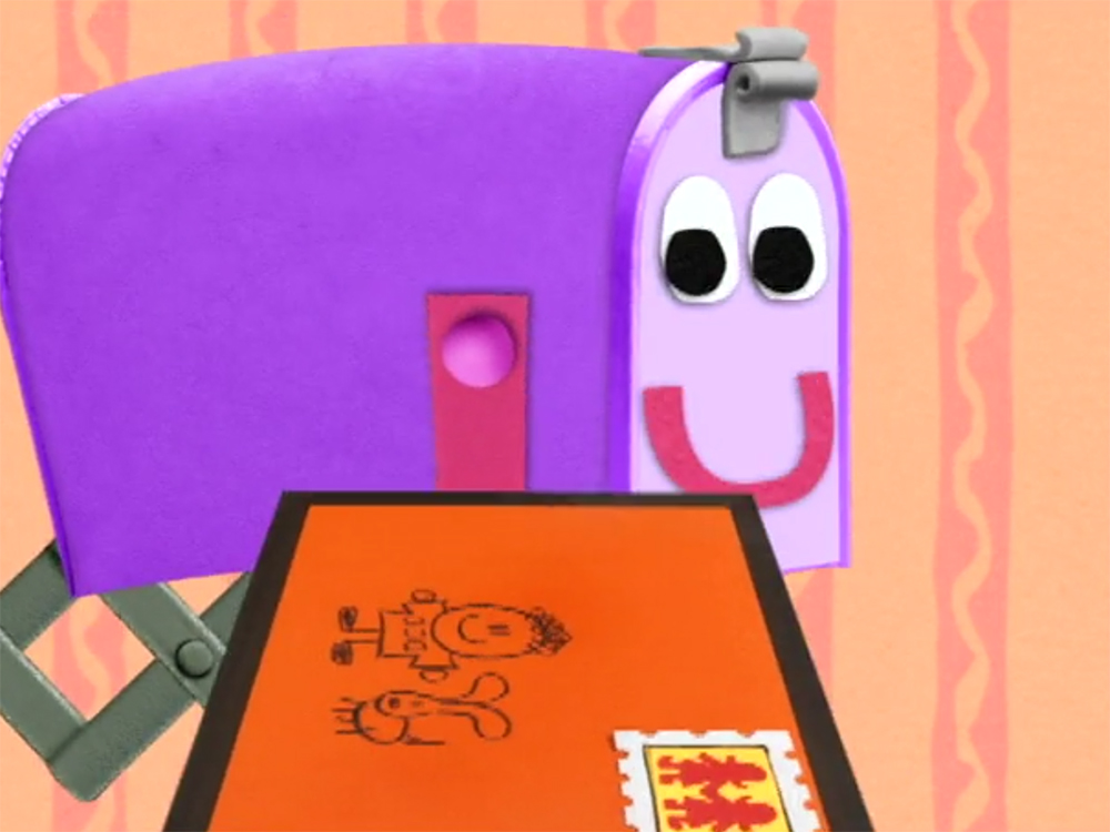image blues clues mailbox holding a letter jpg blues clues blues clues letter