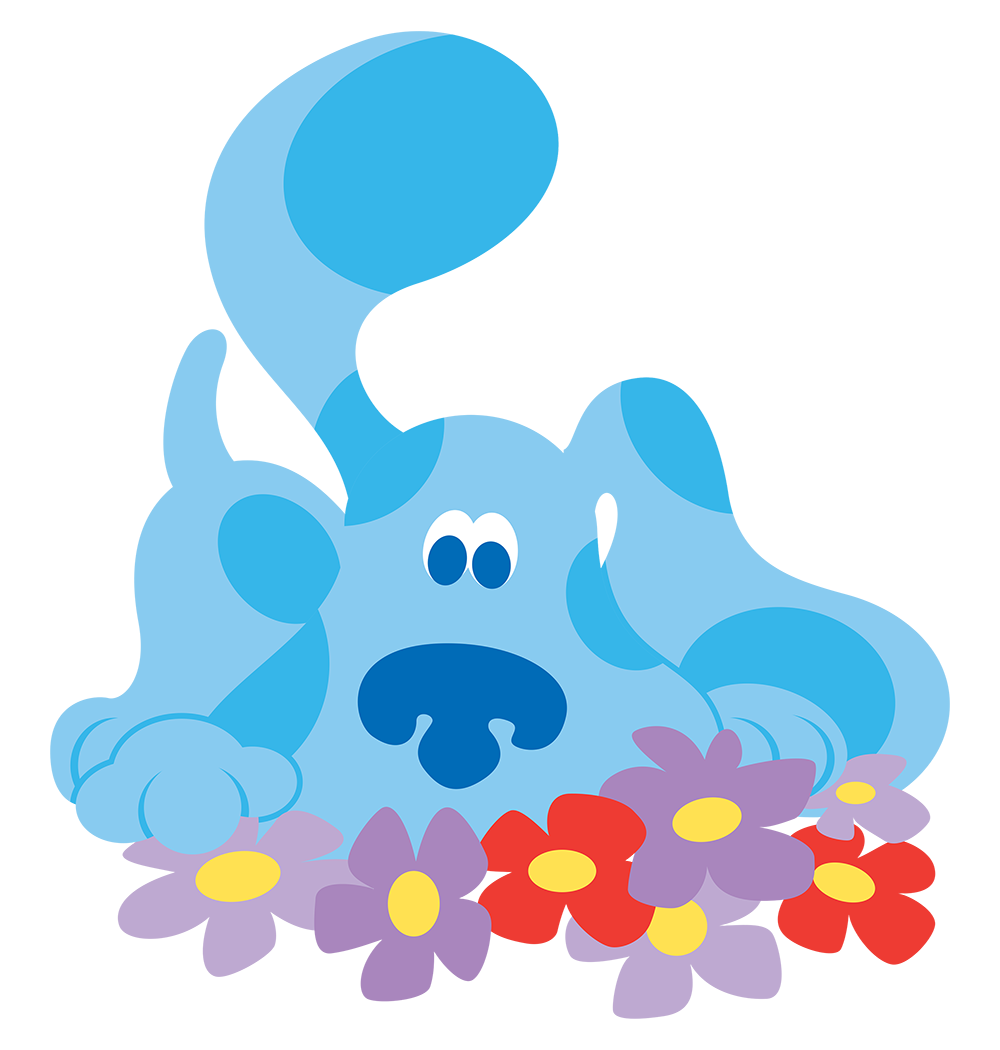 Image - Blue's Clues Blue with Flowers.png | Blue's Clues Wiki | FANDOM ...