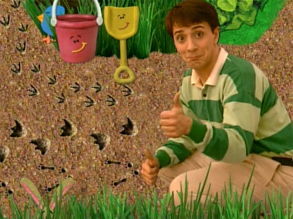 Image Blue's Clues Shovel and Pail with Footprints.jpg Blue's Clues