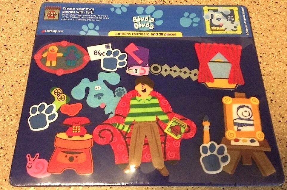 Image Blue's Clues Feltkids Playset Learning Curve 1998.jpg Blue