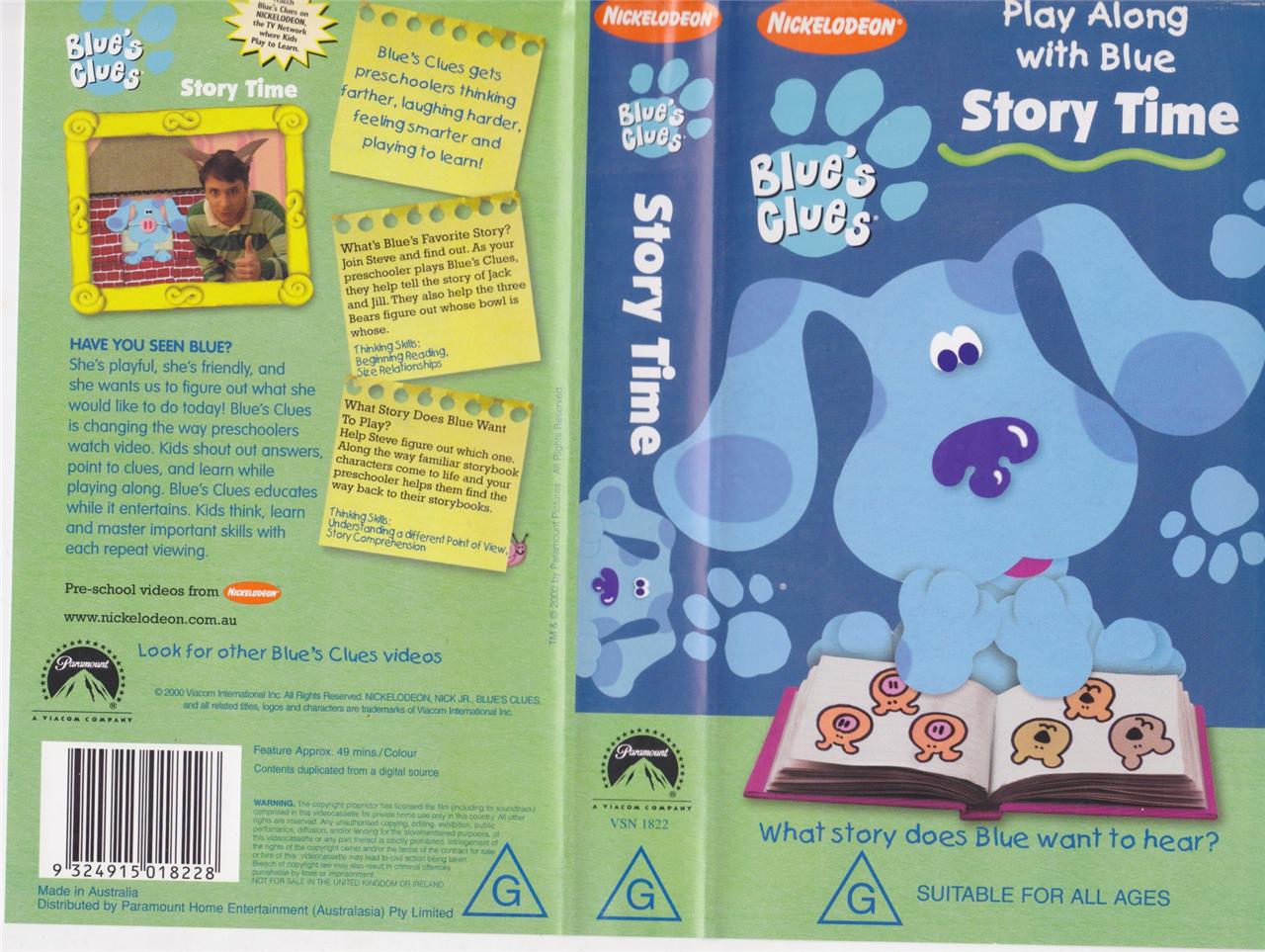 Story time one. Blues clues VHS. Blue s clues uk. Blue's clues Joe. Blue's clues & you!.