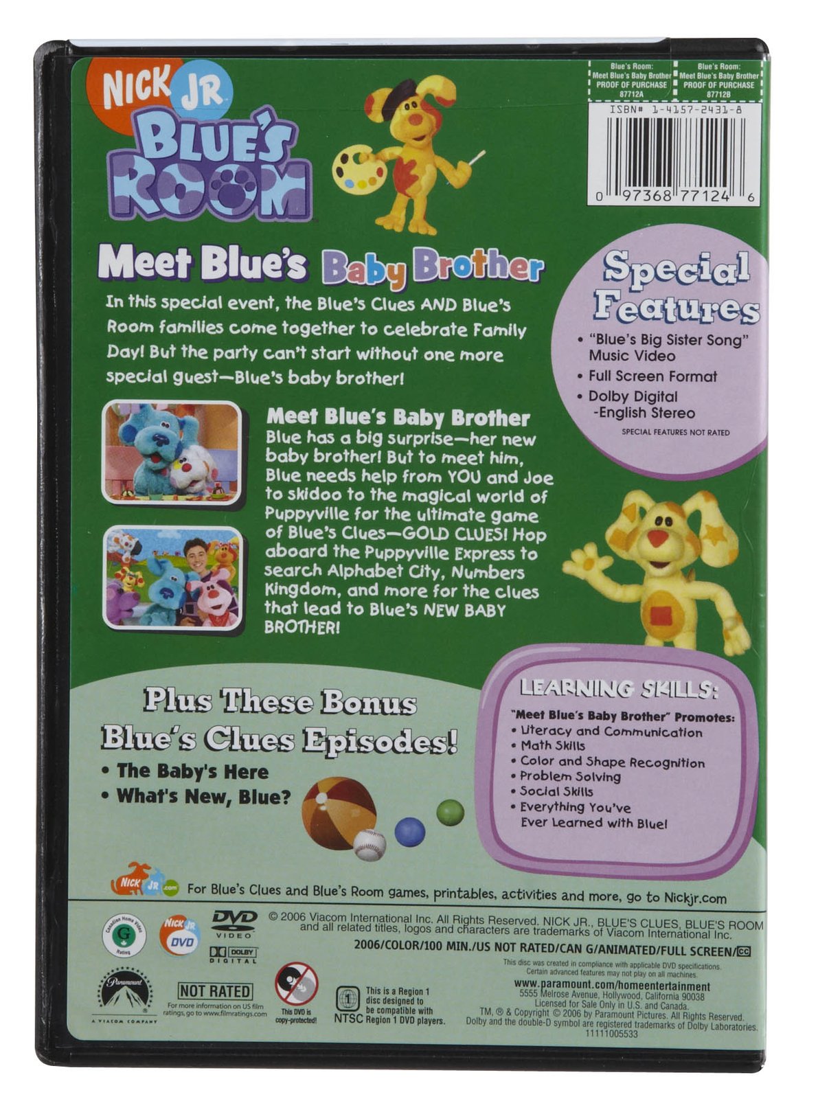 Meet Blue S Baby Brother Dvd Clues Wiki Fandom Ed Gallery