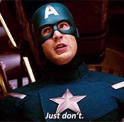 gif of Captain America - Google image result for just don't