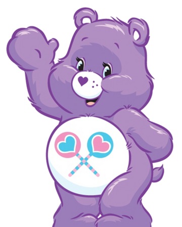 care bear with lollipops