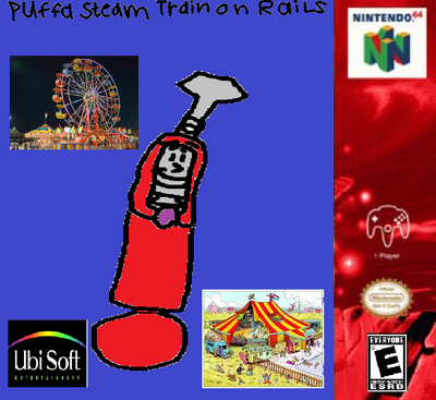 Puffa Steam Train on Rails for Nintendo 64.