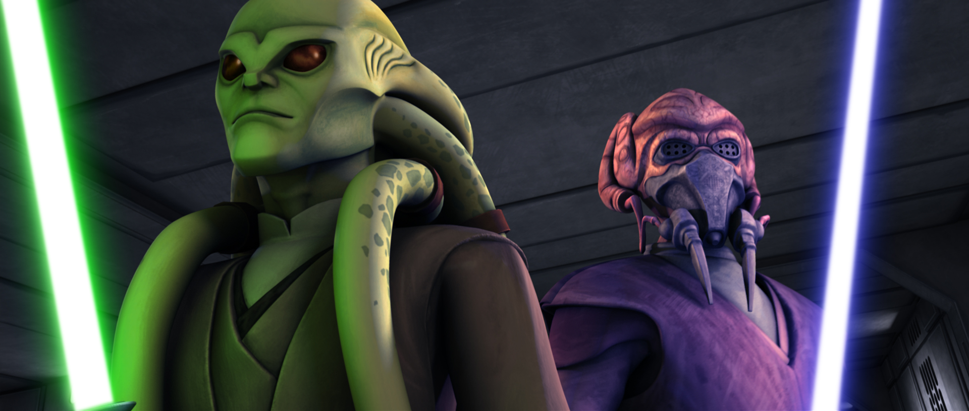 Star Wars Kit Fisto Vs Plo Koon