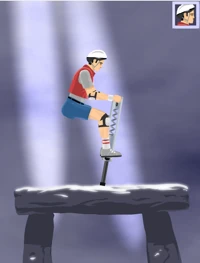 pogo stick man