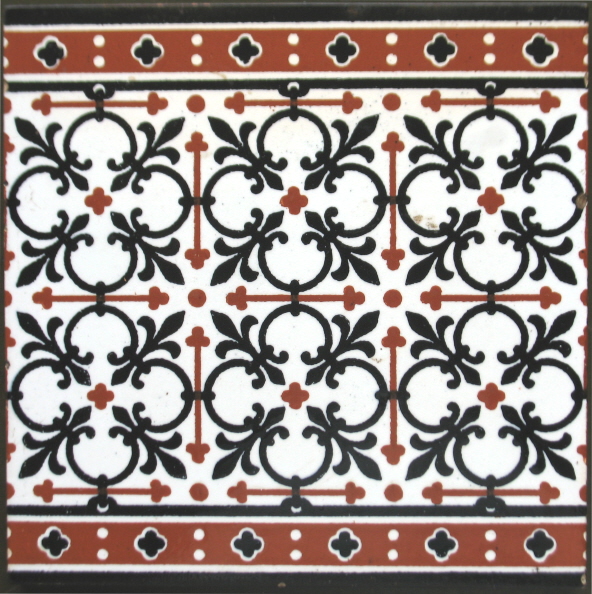 8 tiles inch border Tiles  Hollins   Minton Revival 8 Border Gothic inch