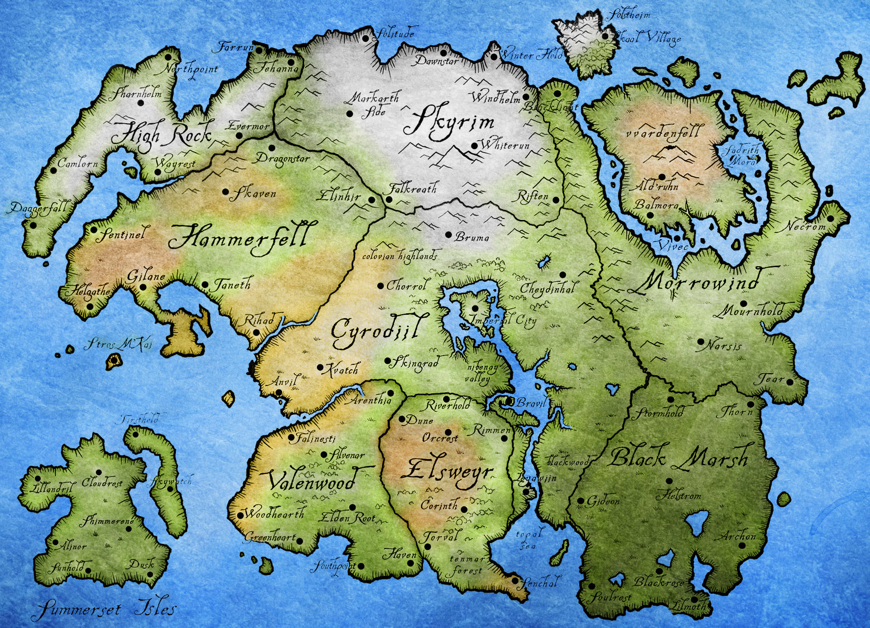 Tamriel | Wiki The Elder Scrolls | Fandom