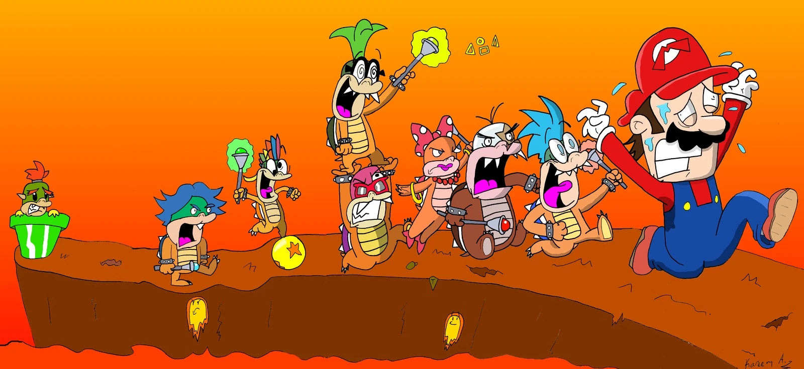 Image Koopalings Chase Mario.jpg Weegeepedia FANDOM powered by Wikia