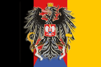New german flag flat