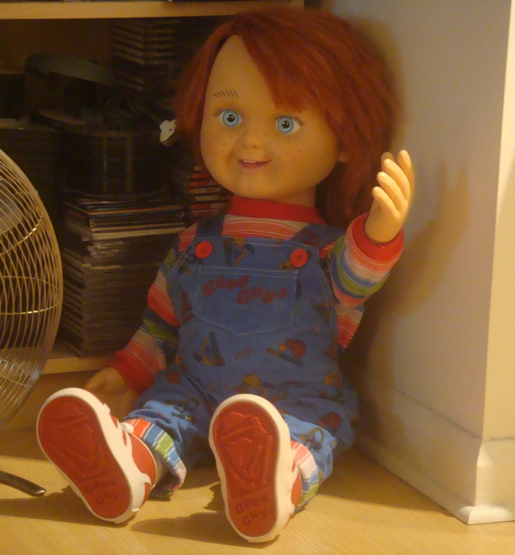 image the chucky doll in stuart s home jpg the fanfiction wiki life size chucky doll